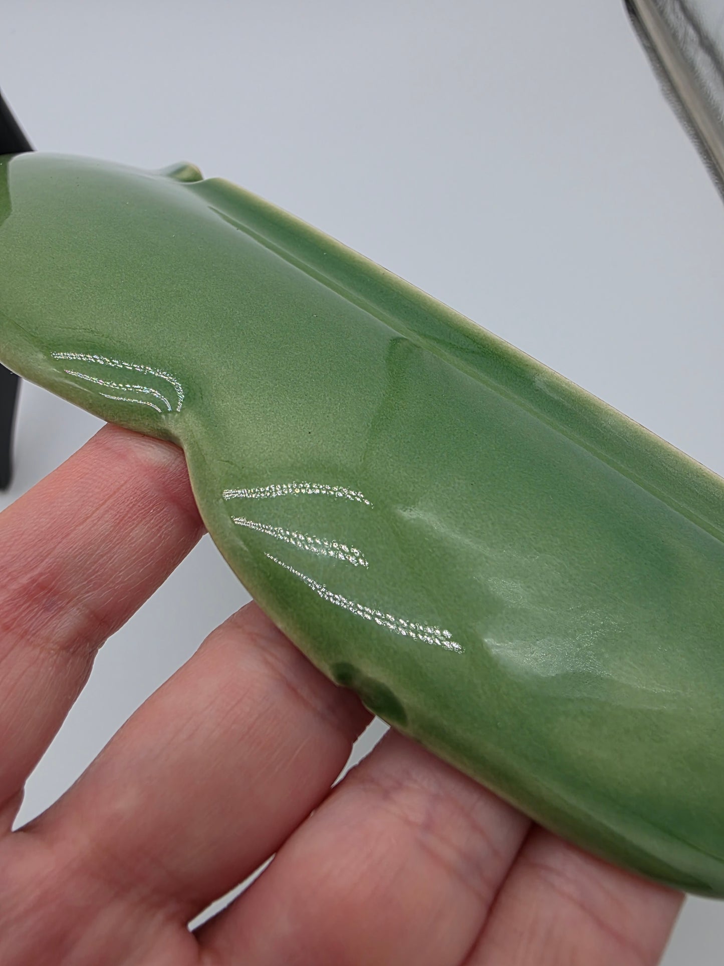 Bordallo Pinheiro Green Cabbage Leaf Dip Platter