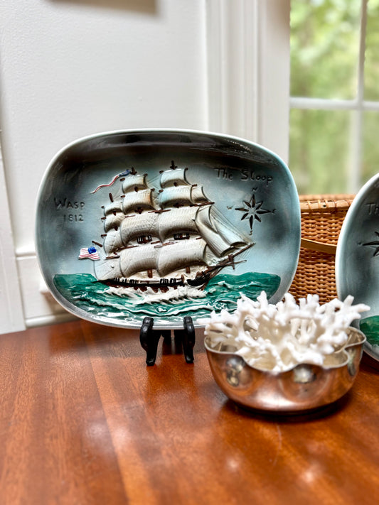 Nautical Scene Decor Plates