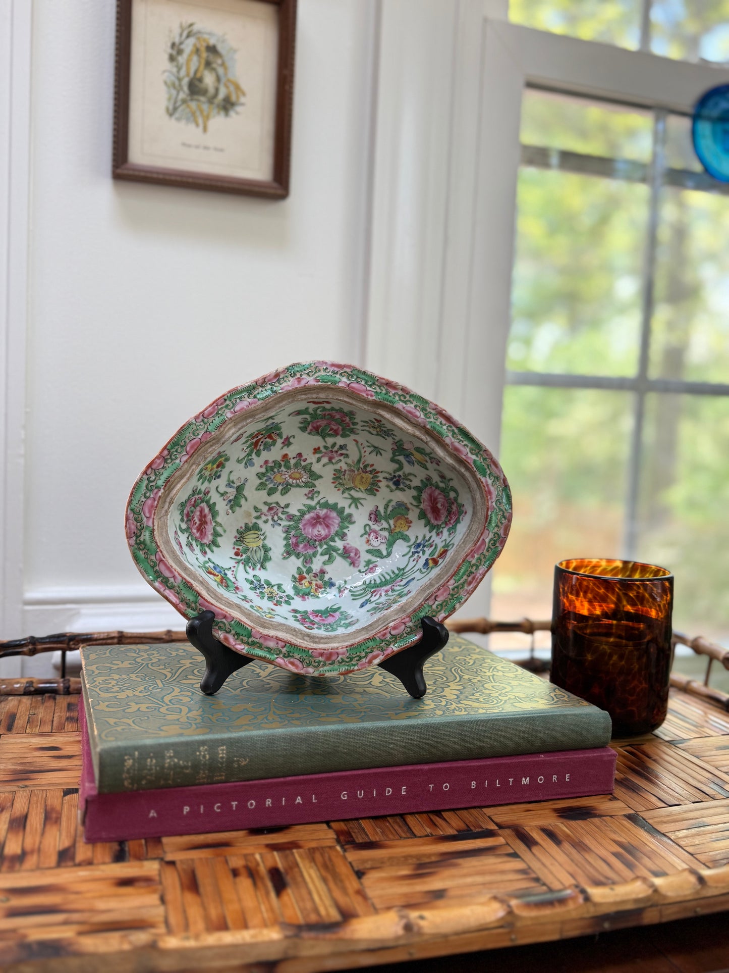 Antique Rose Medallion Dish