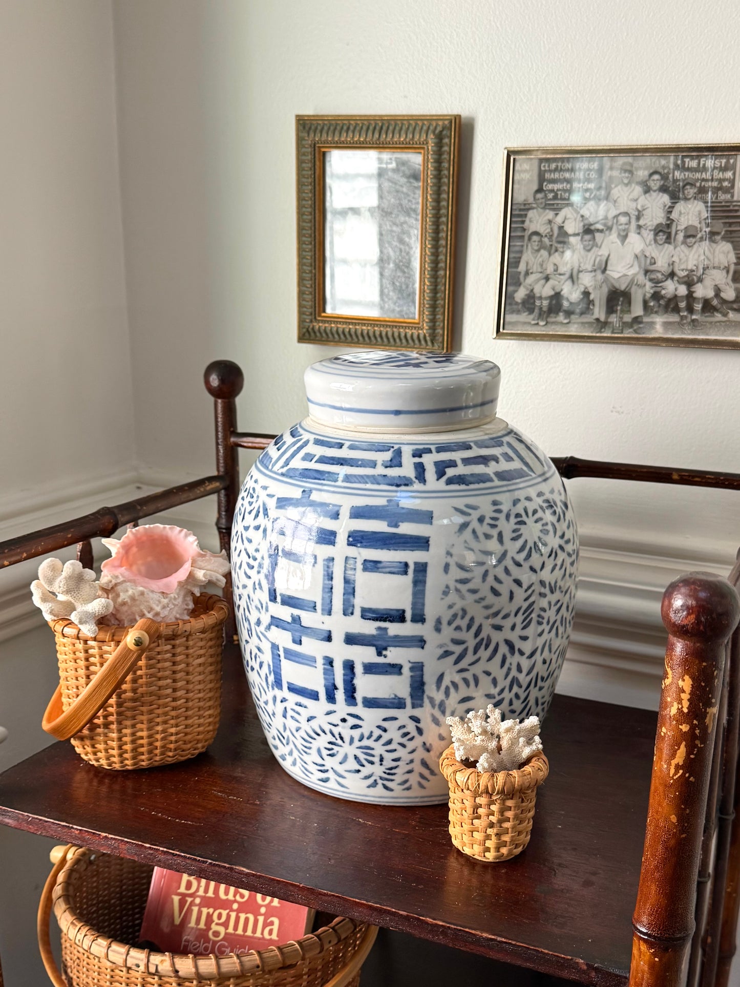 Vintage Double Happiness Ginger Jar
