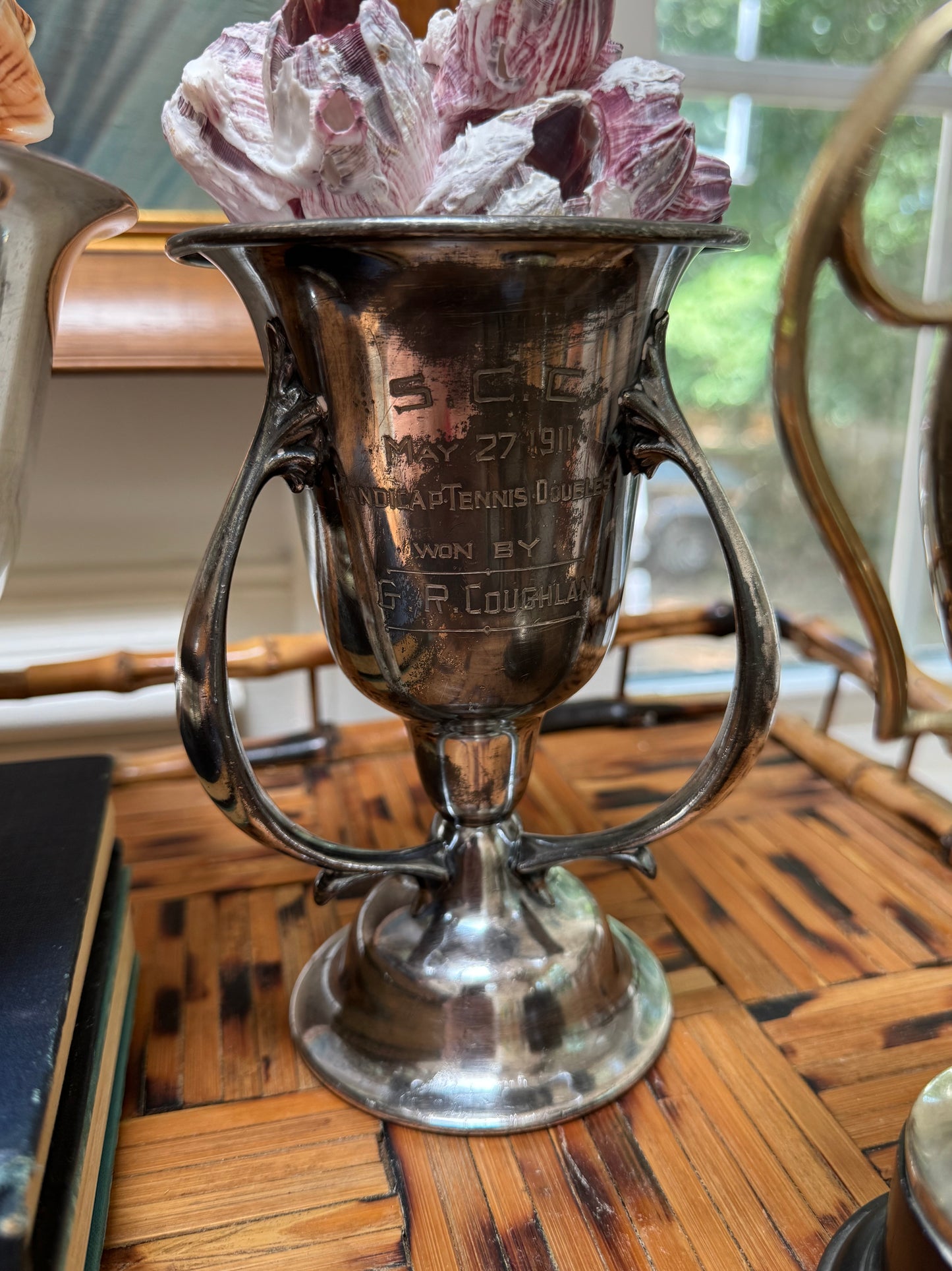 1911 Engraved Tennis Trophy Loving Cup