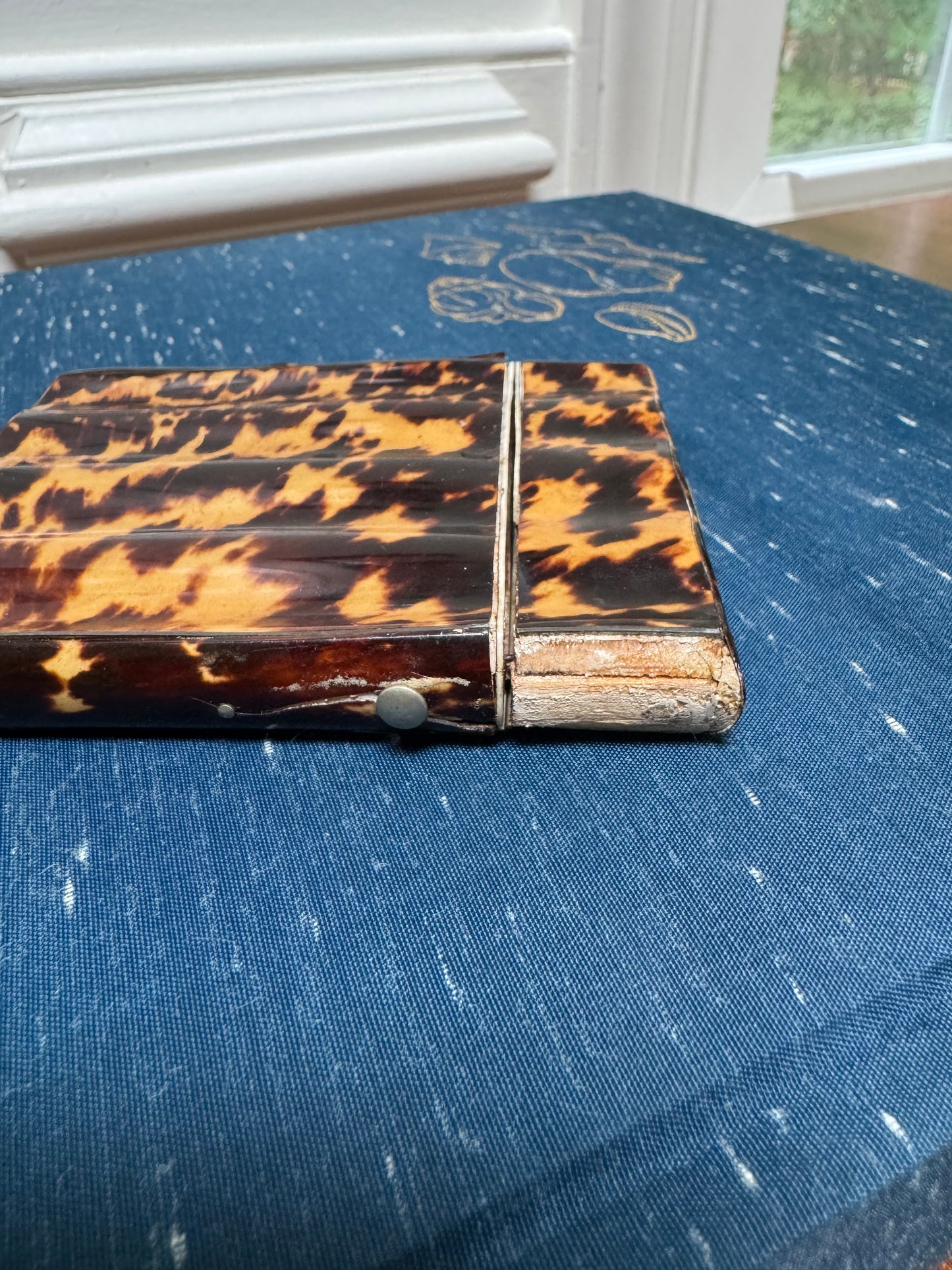 Antique Tortoiseshell Calling Card Holder