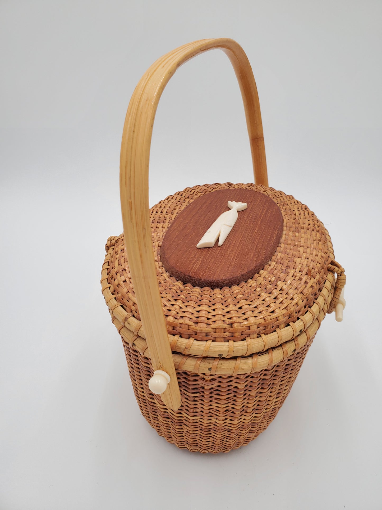 Nantucket Inspired Basket with Lid