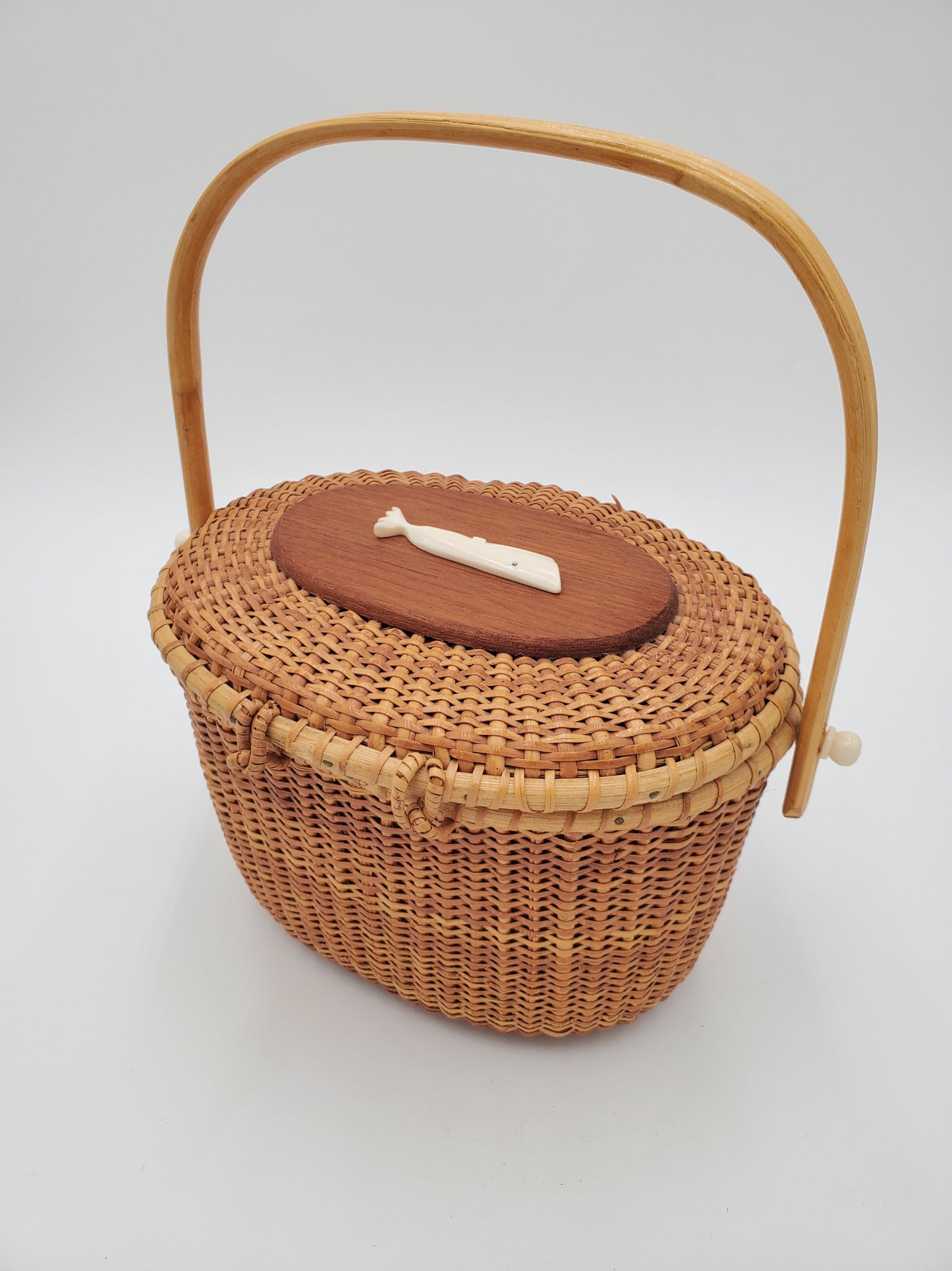 Nantucket Inspired Basket with Lid