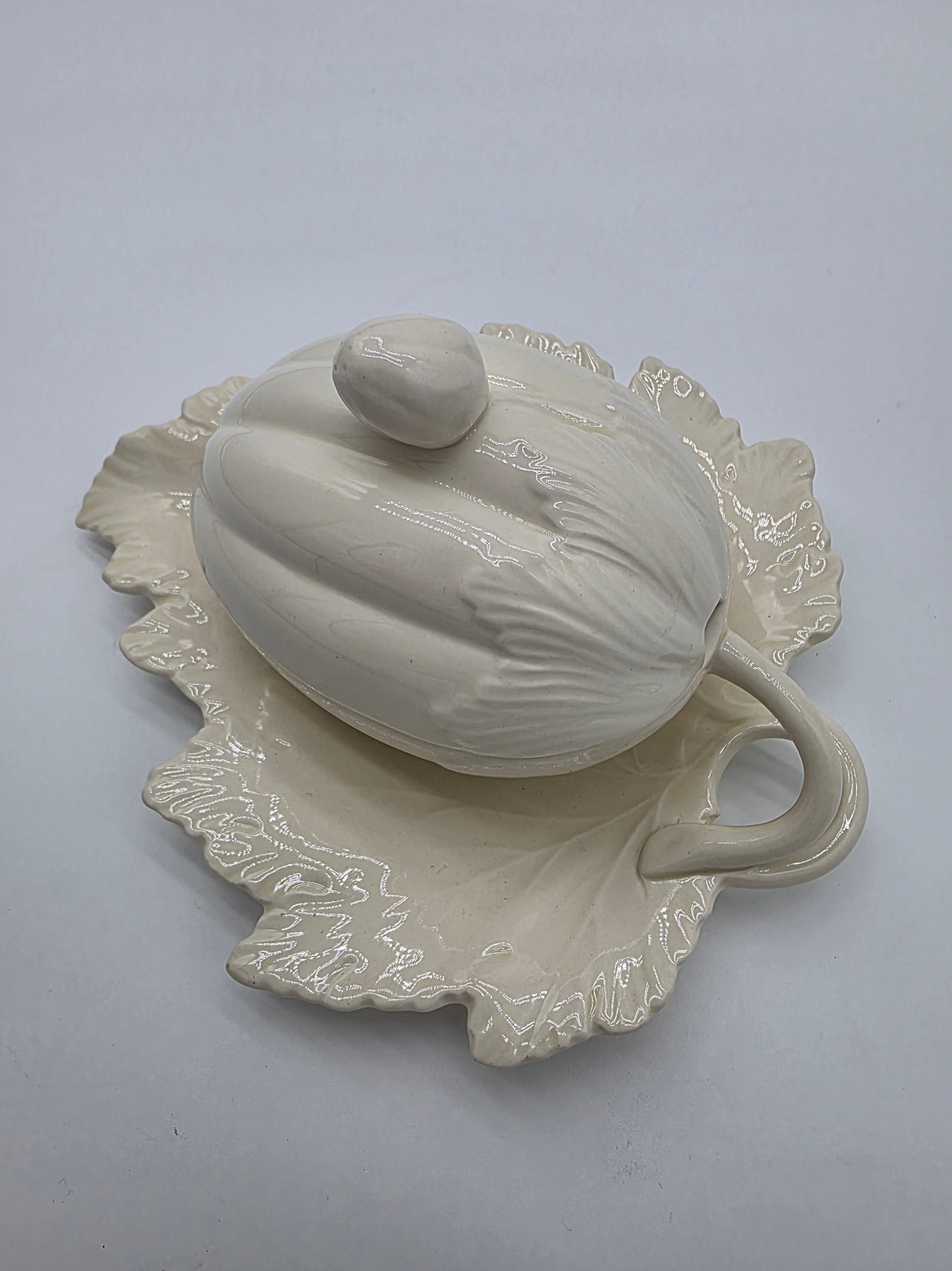 Wedgwood Etruria Creamware Lidded Squash Dish/Tureen