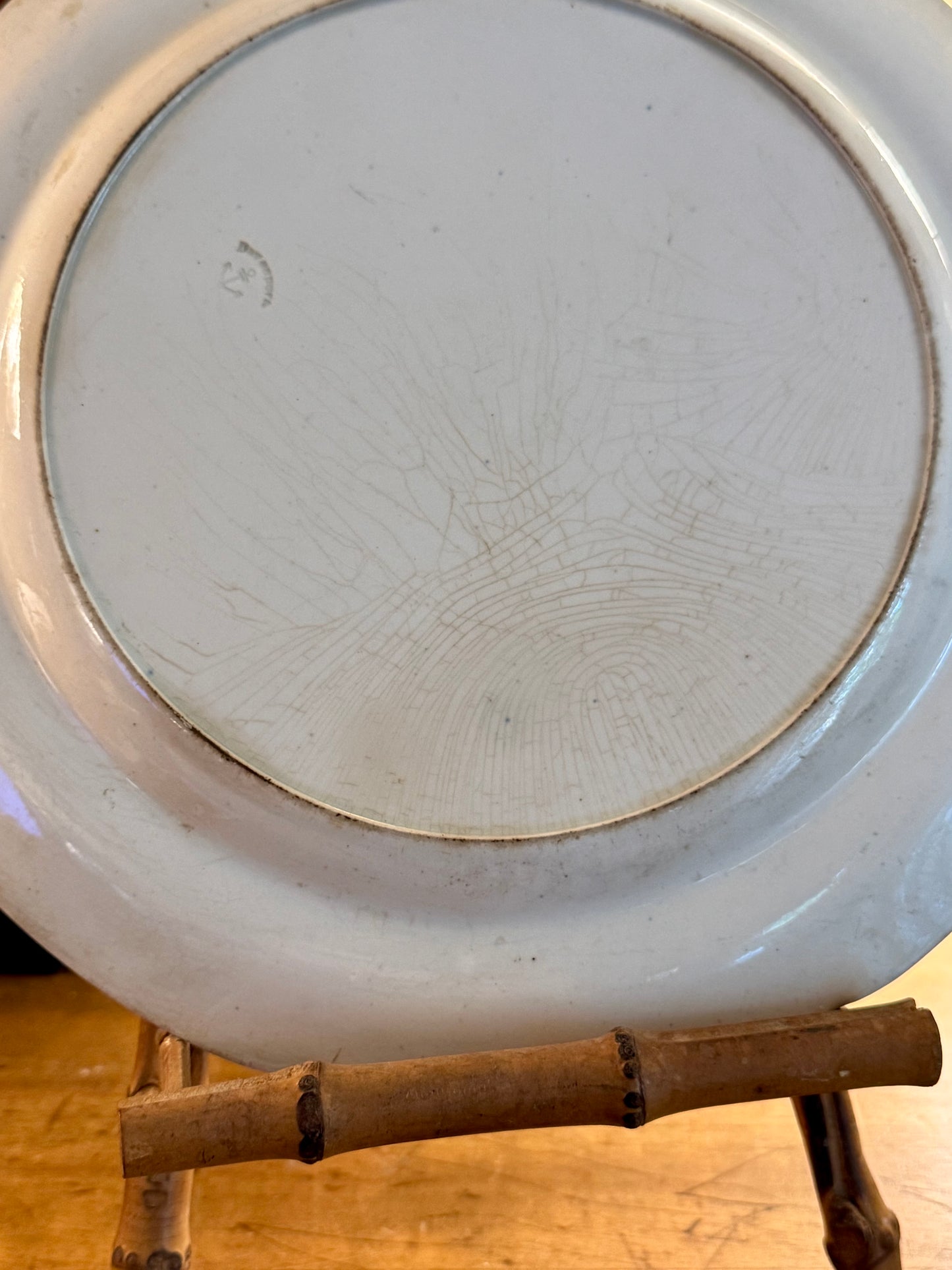 Antique Davenport “High Bridge” Blue and White Plate