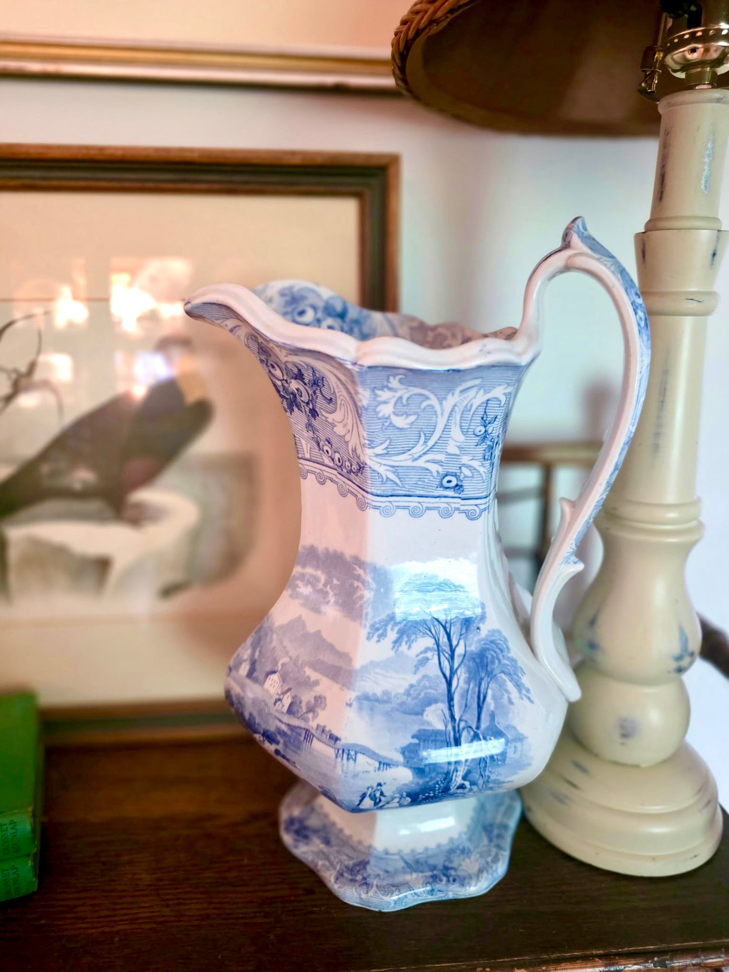 Antique Transferware Pitcher