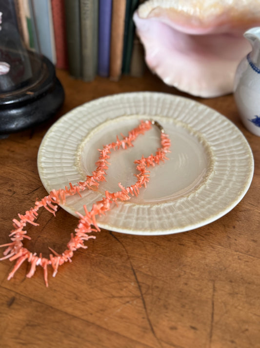 Vintage Angel Skin Coral Necklace