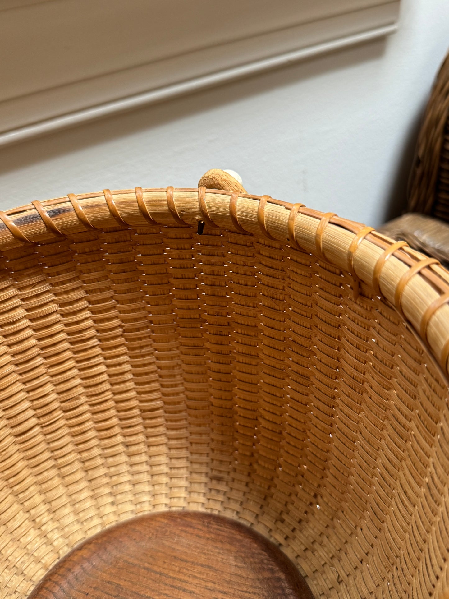 Nantucket Lightship Basket, Signed