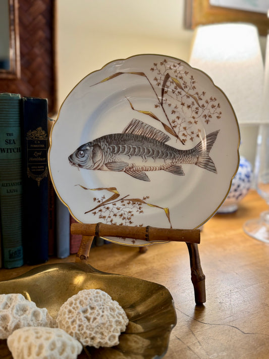 Vintage Carlsbad Austria Naturalist Fish Plate