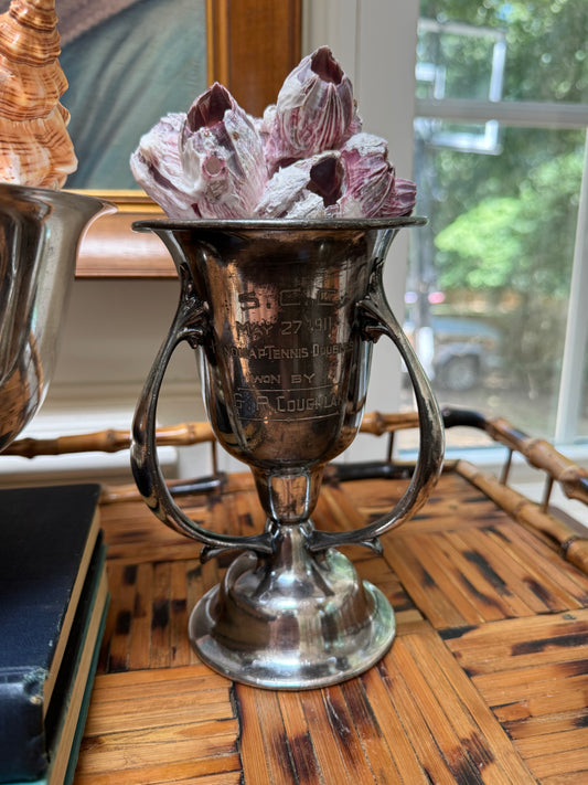 1911 Engraved Tennis Trophy Loving Cup
