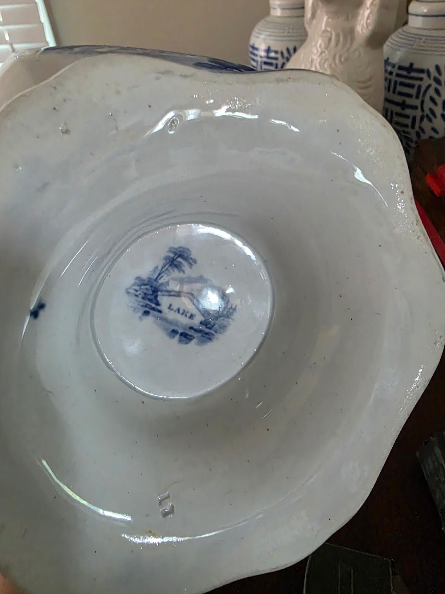 Antique Transferware Pitcher