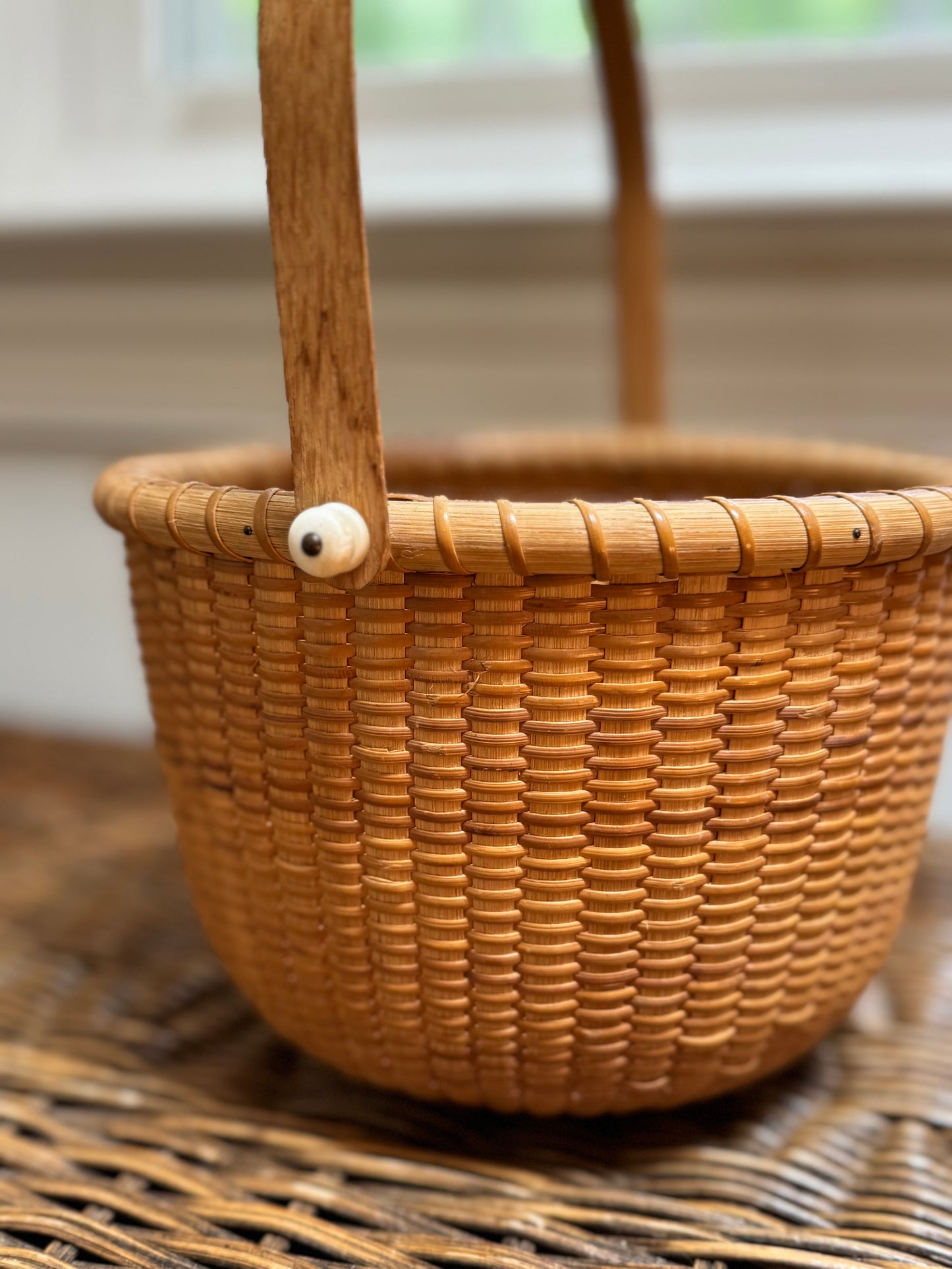 Nantucket Lightship Basket, Signed