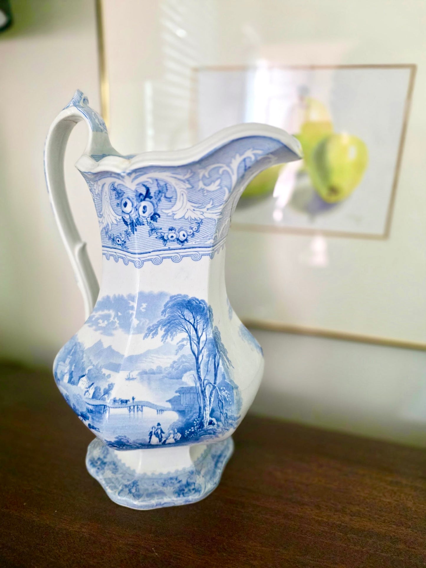 Antique Transferware Pitcher