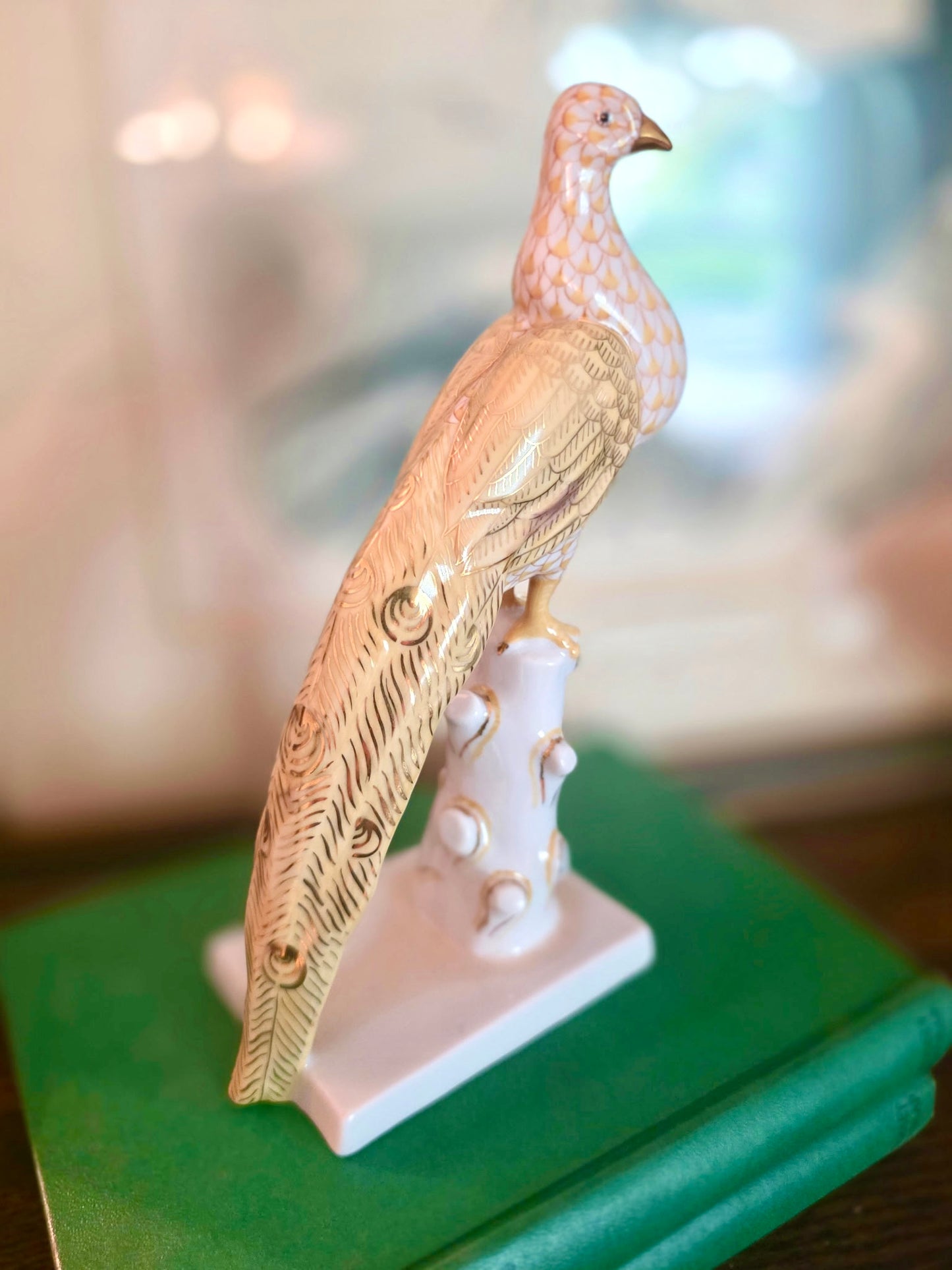 Rare Herend Peacock Figurine