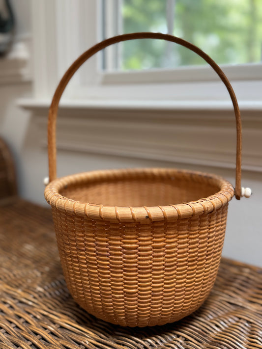 Nantucket Lightship Basket, Signed