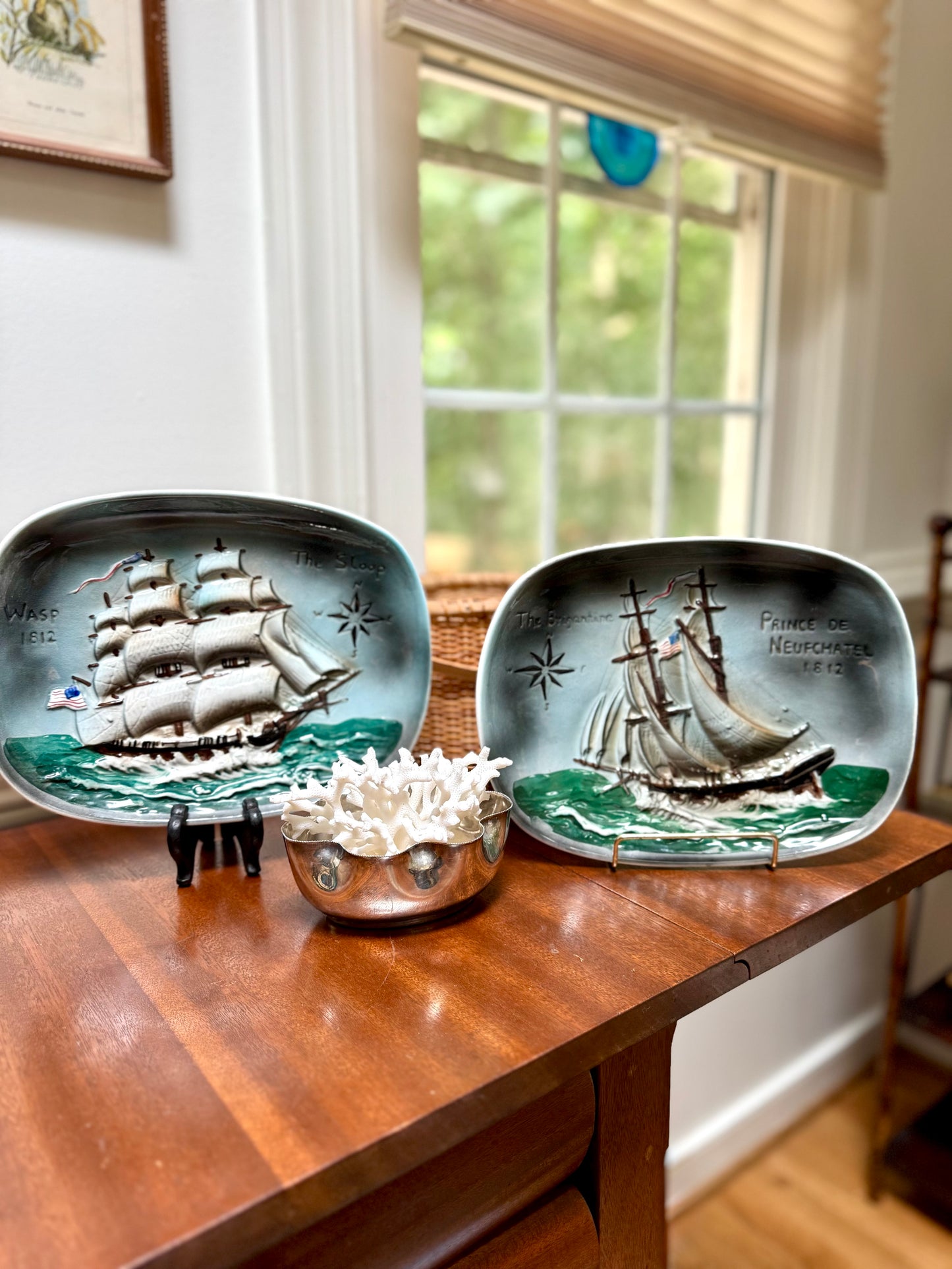 Nautical Scene Decor Plates