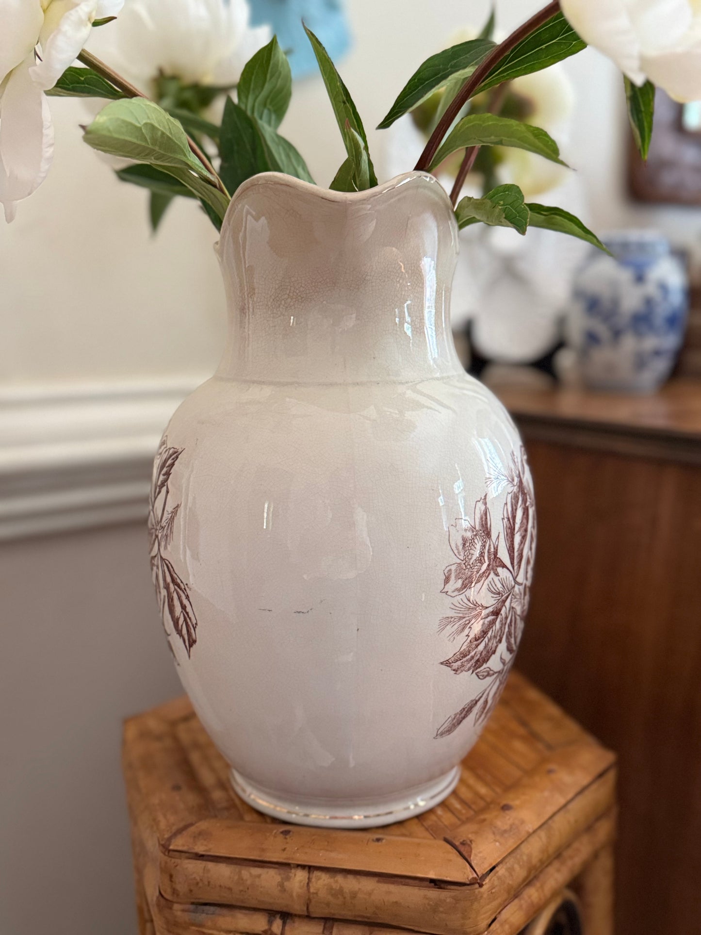 Antique Transferware Pitcher