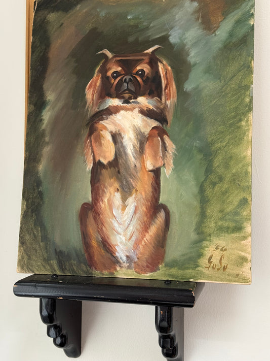 Original Artist Signed Dog Painting