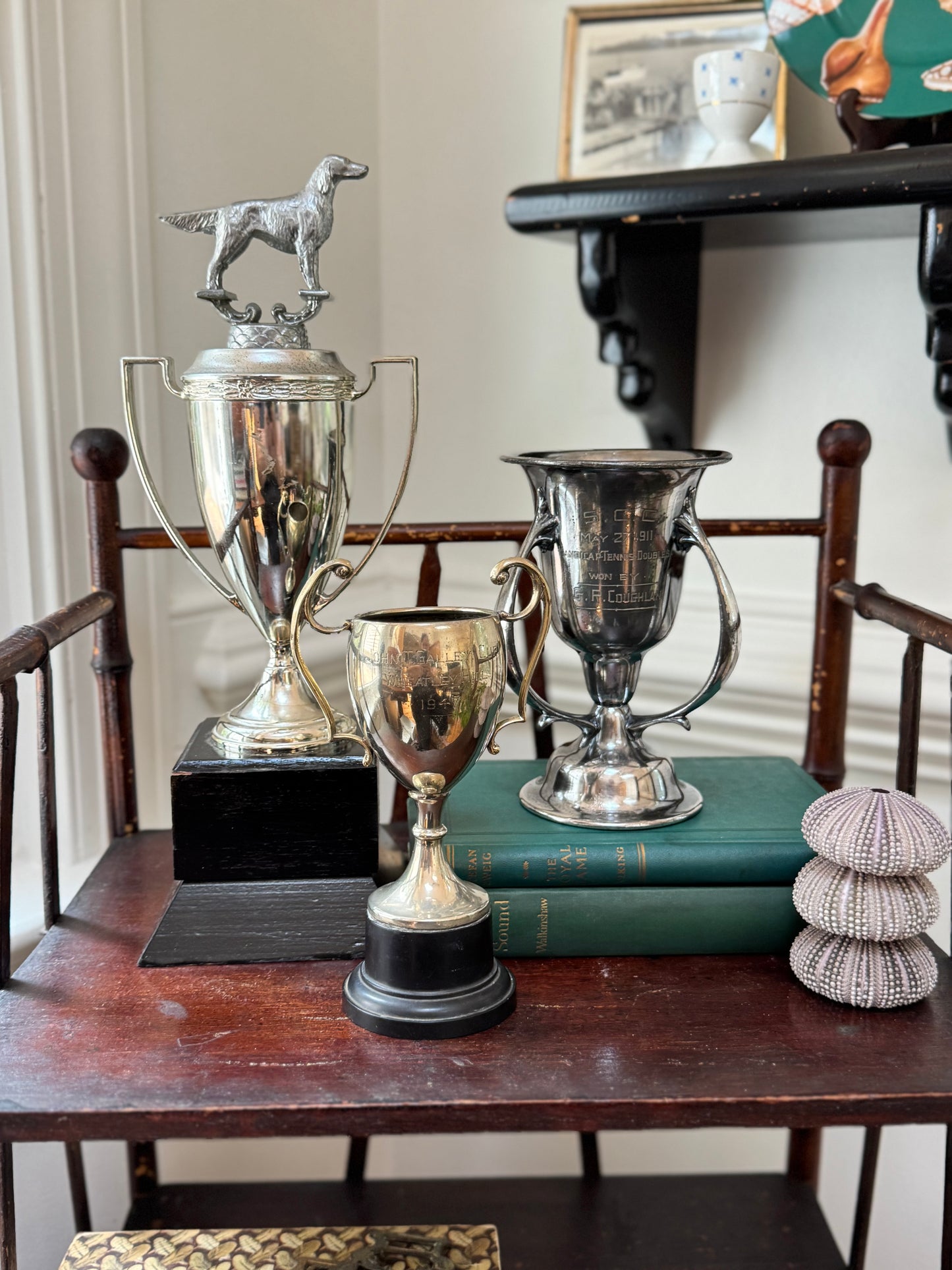 1911 Engraved Tennis Trophy/Loving Cup