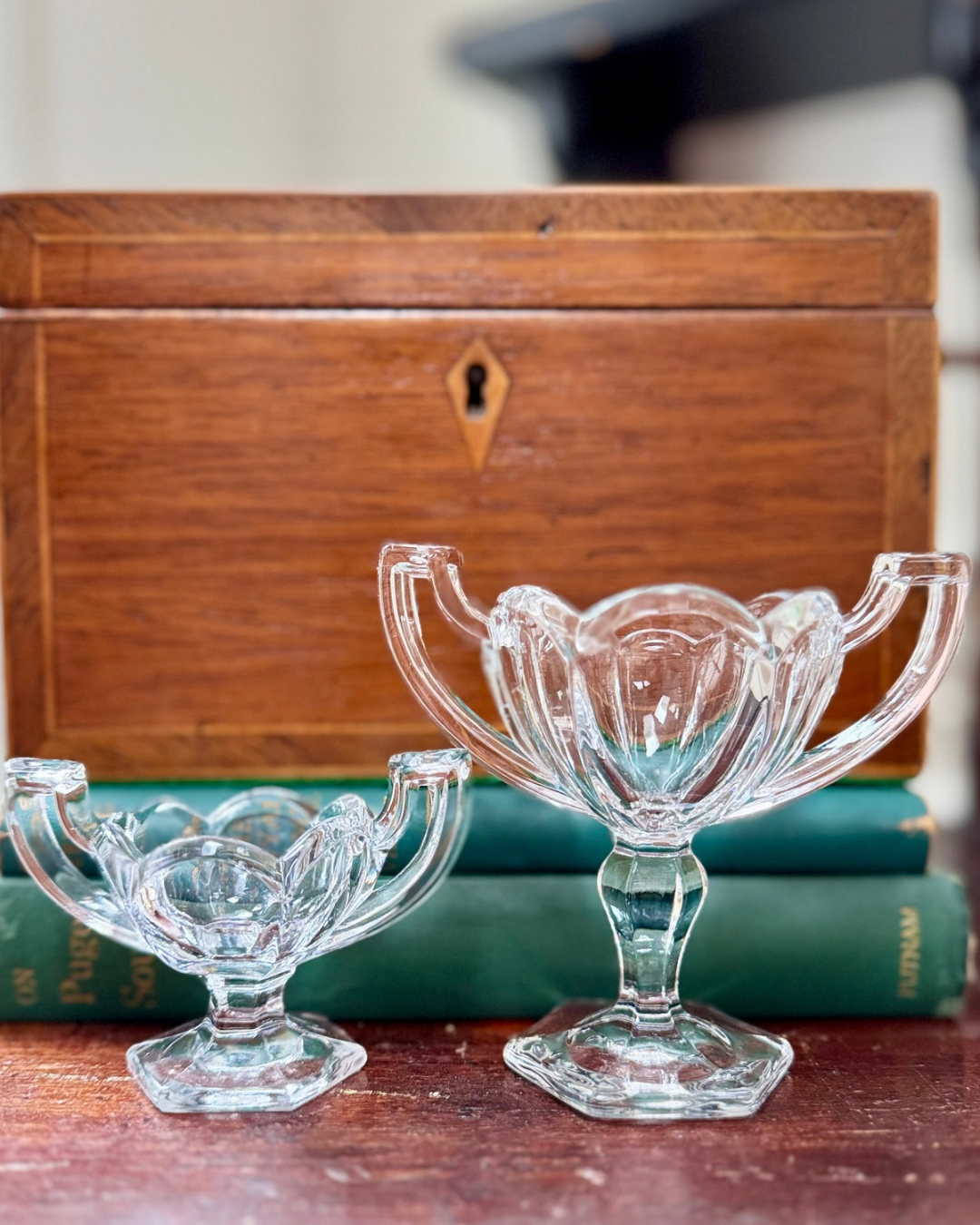 Glass Trophy Style Salt Cellars