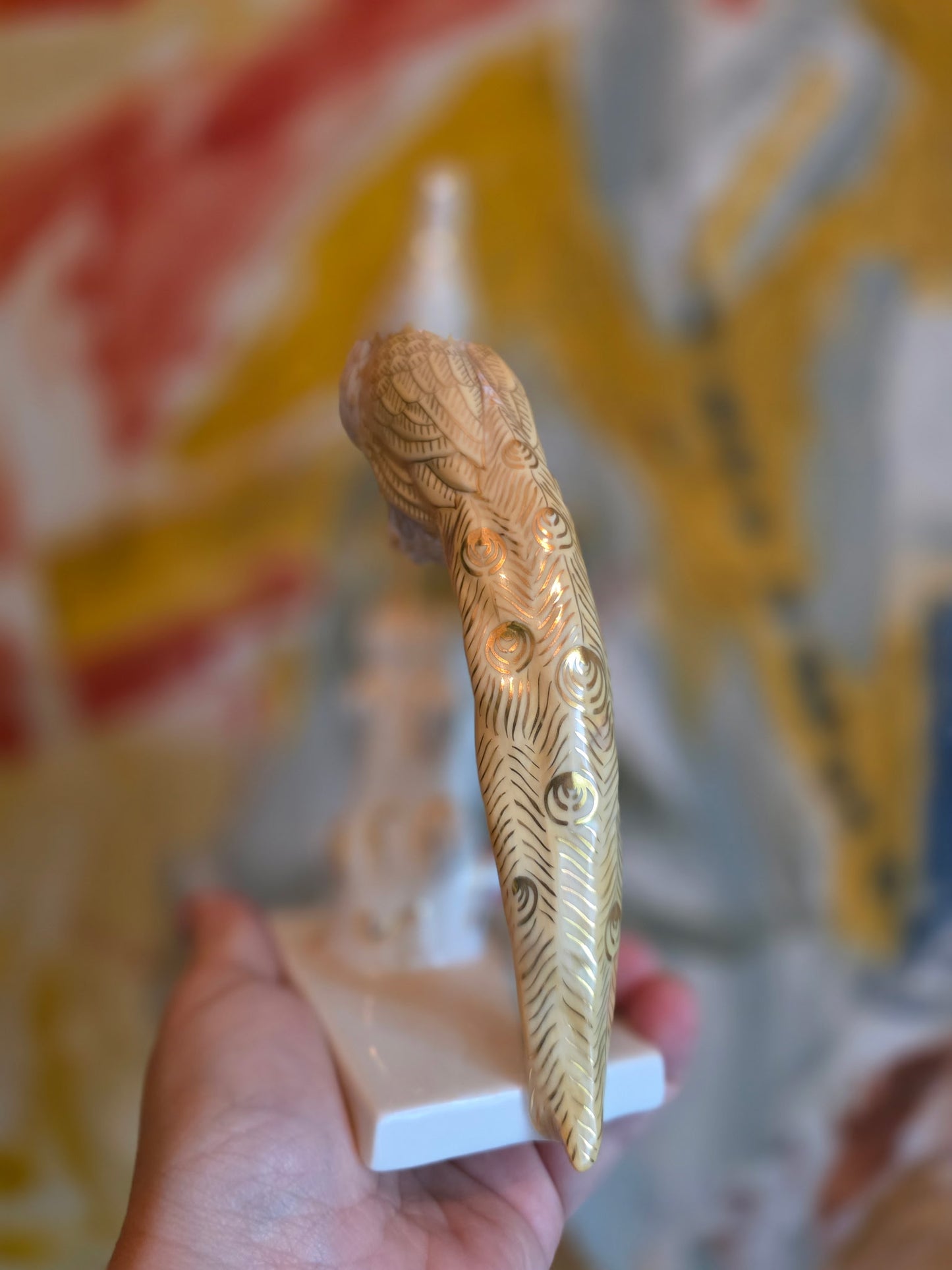 Rare Herend Peacock Figurine