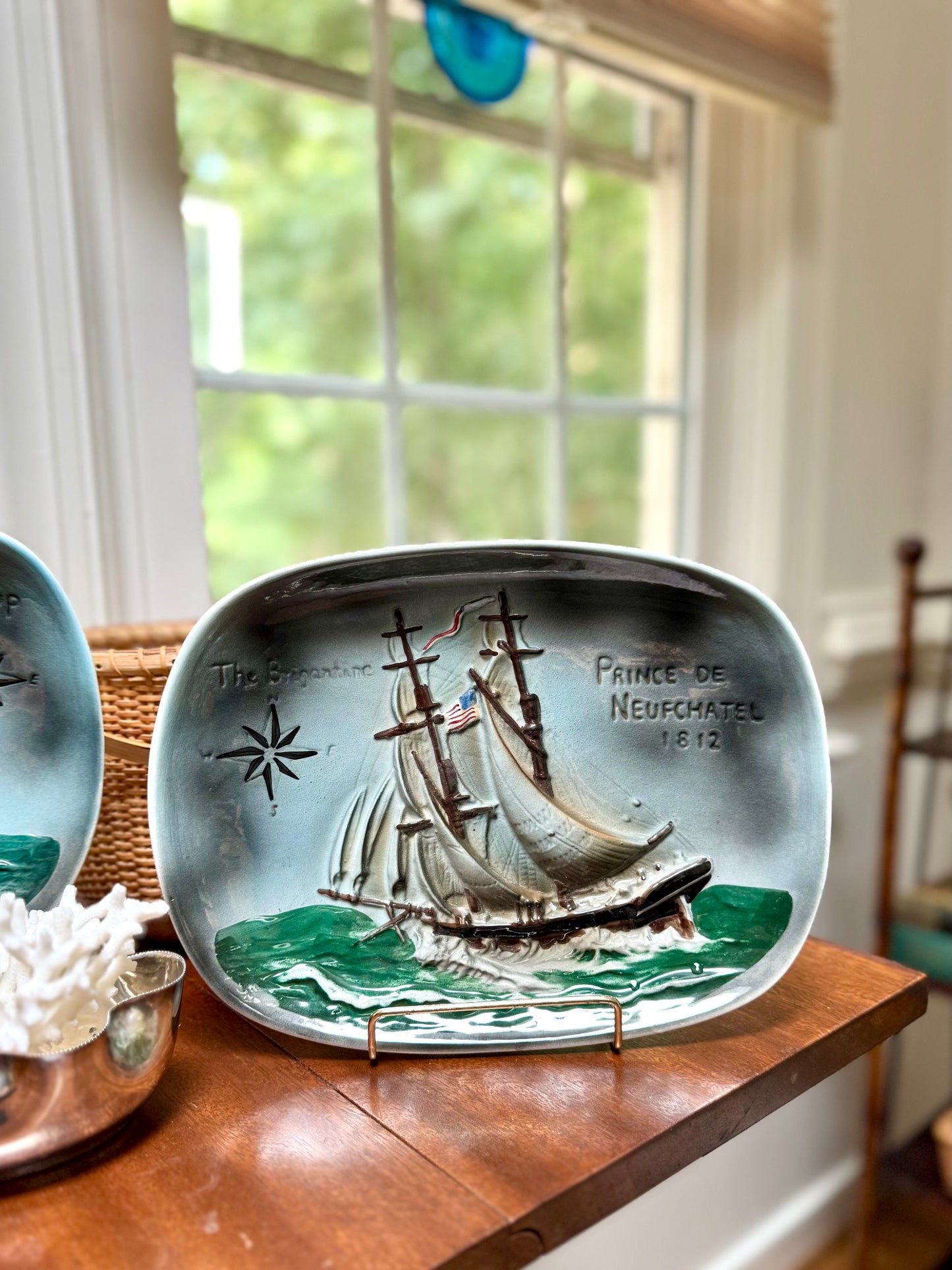 Nautical Scene Decor Plates