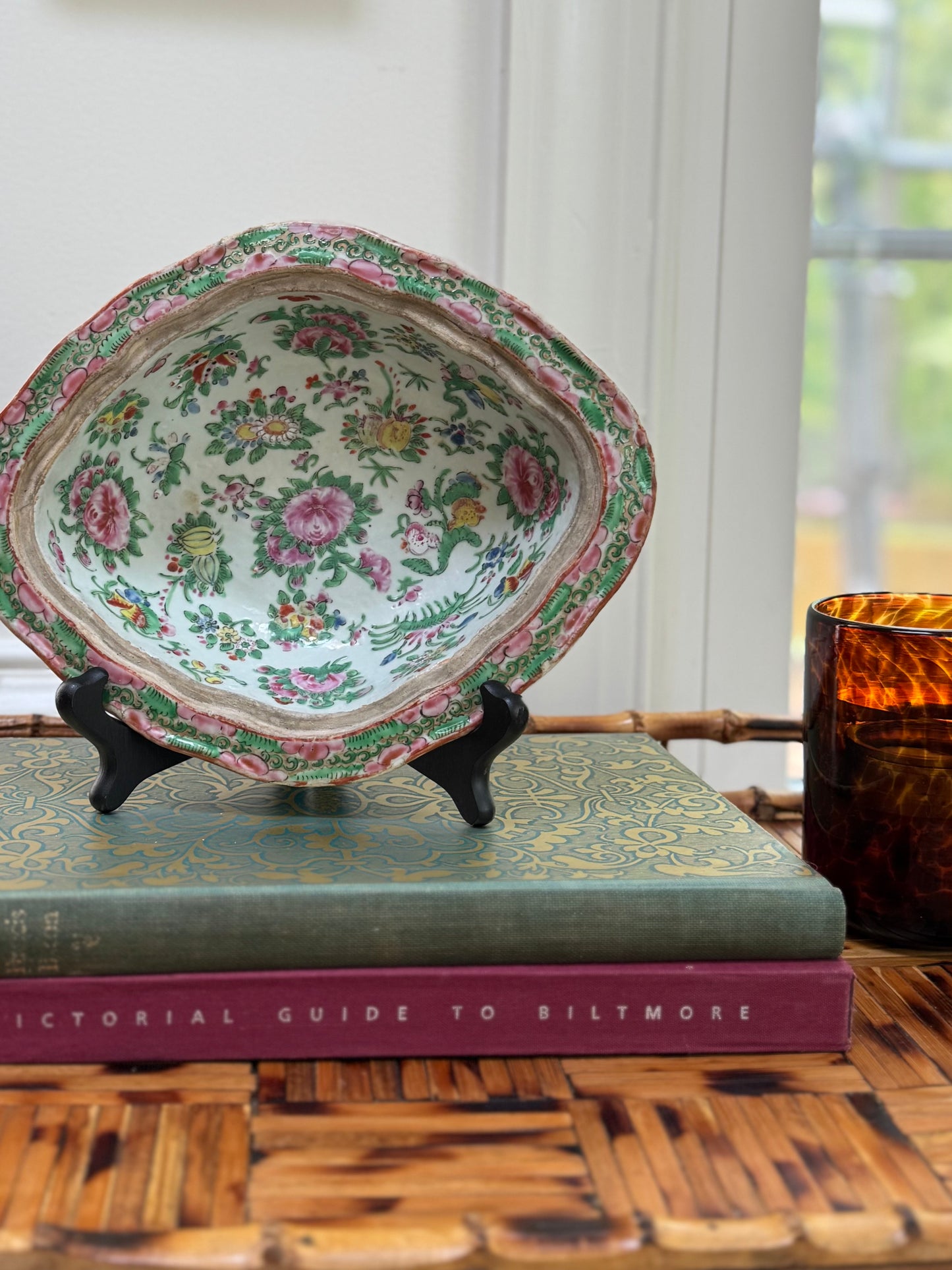 Antique Rose Medallion Dish