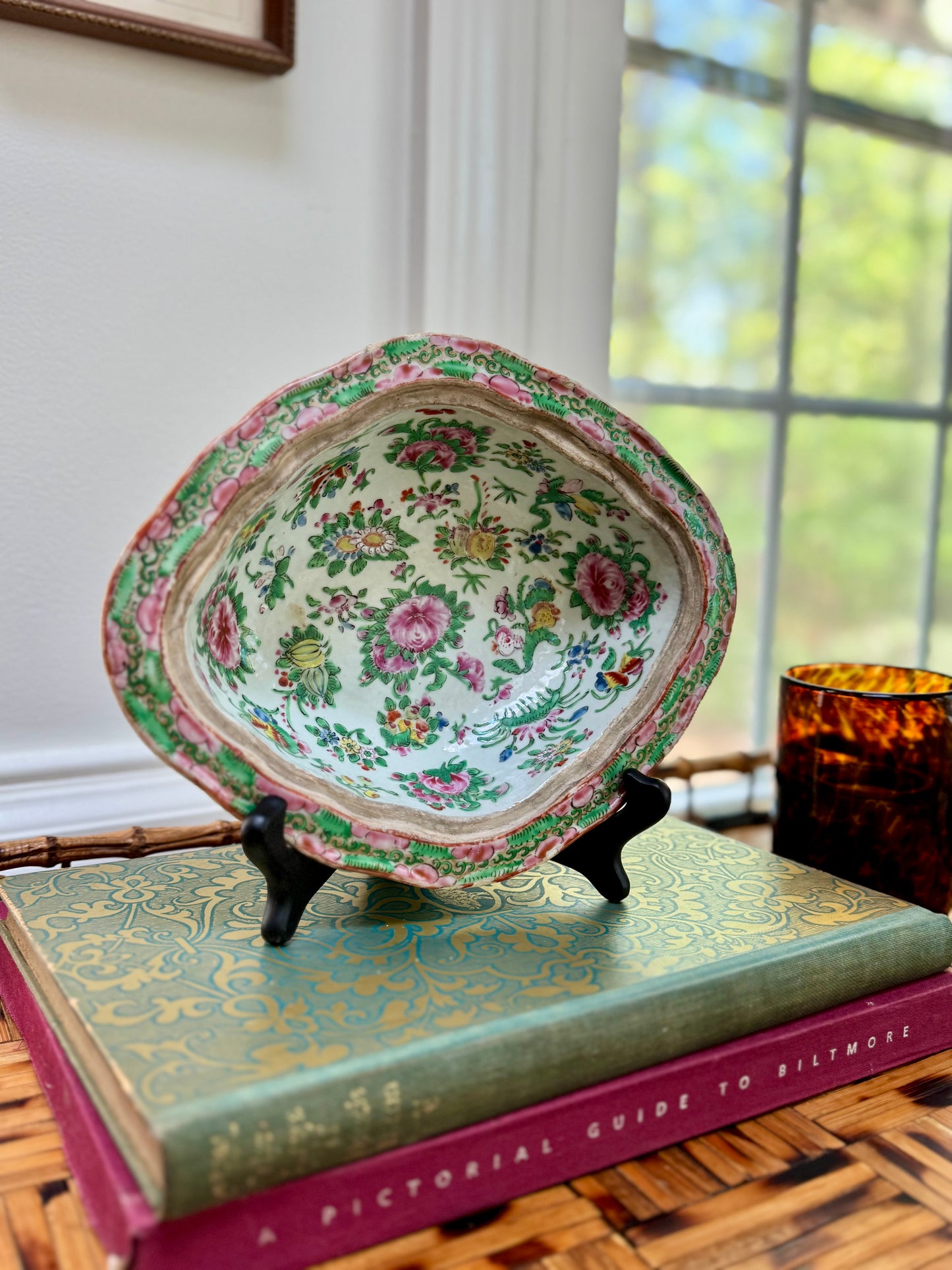 Antique Rose Medallion Dish