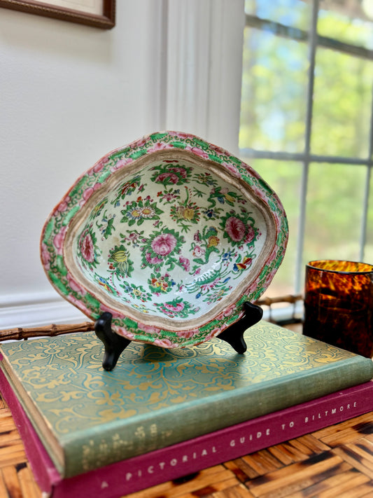 Antique Rose Medallion Dish
