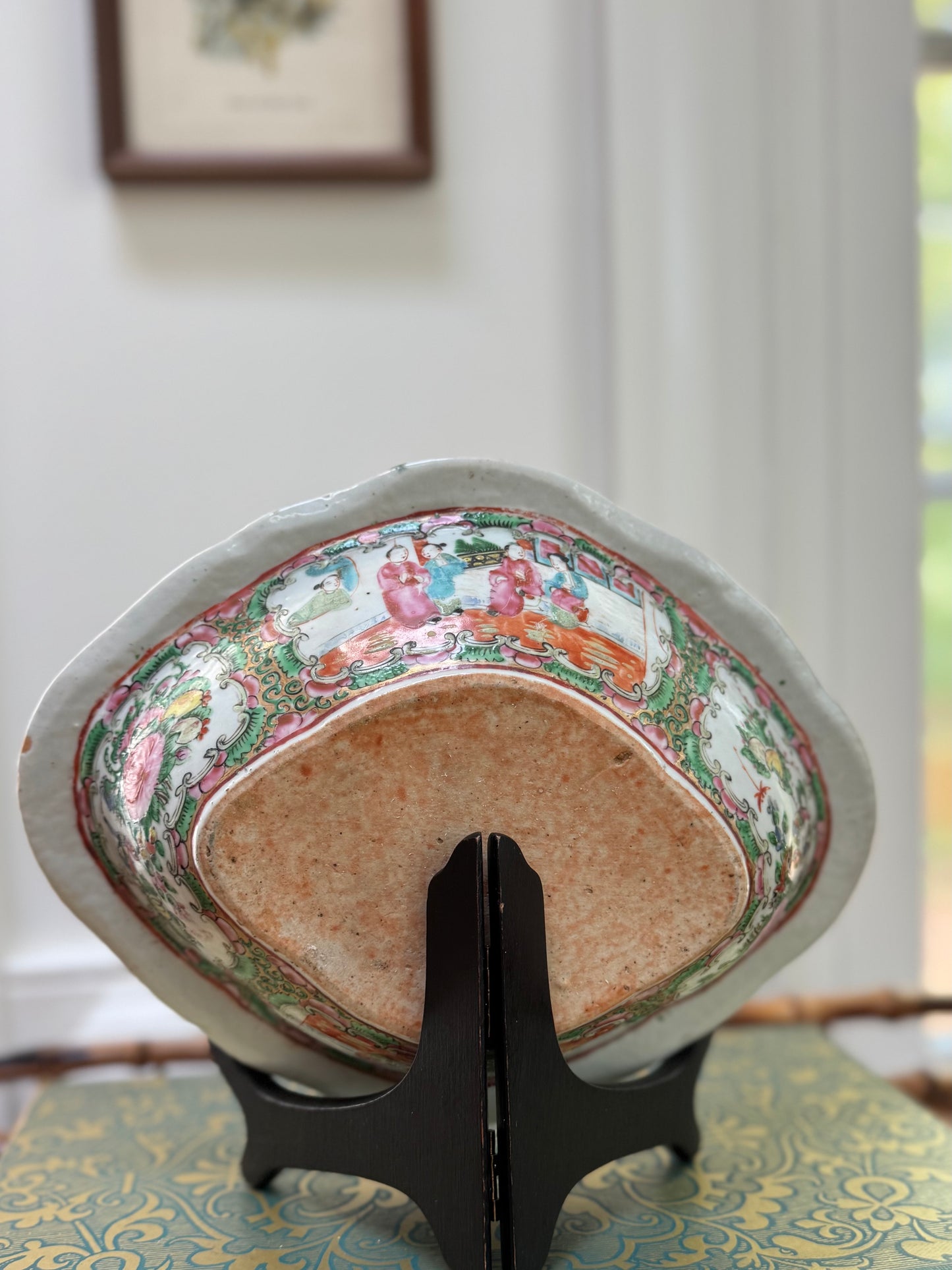 Antique Rose Medallion Dish