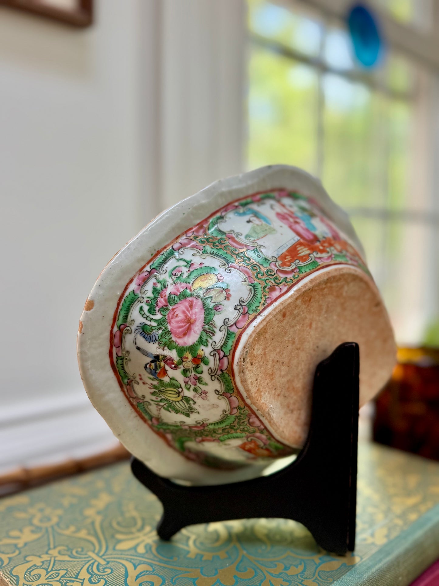 Antique Rose Medallion Dish