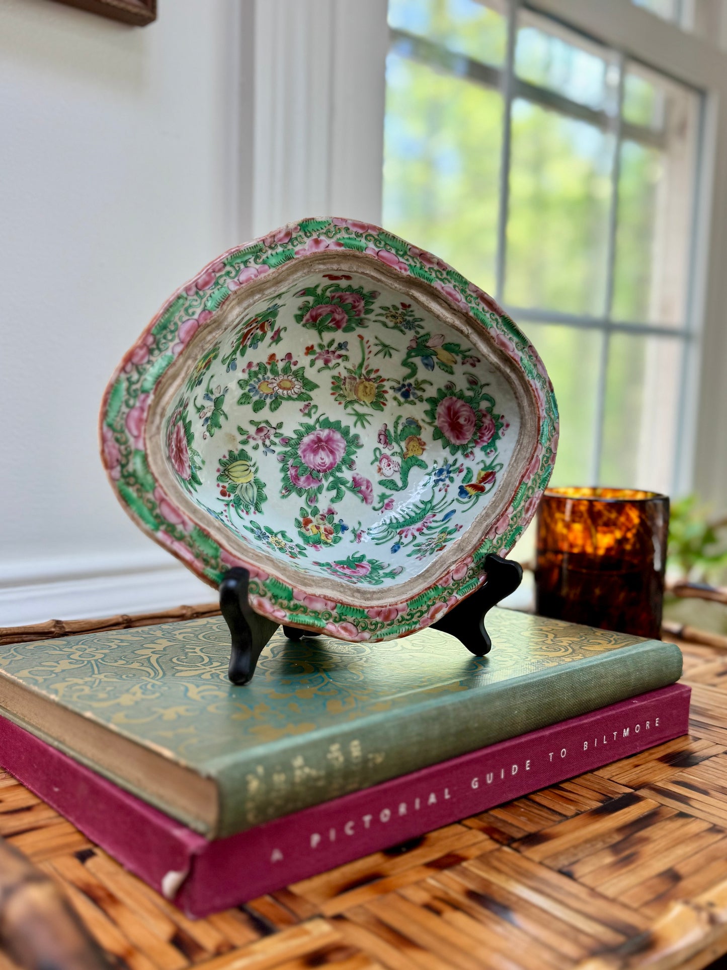 Antique Rose Medallion Dish