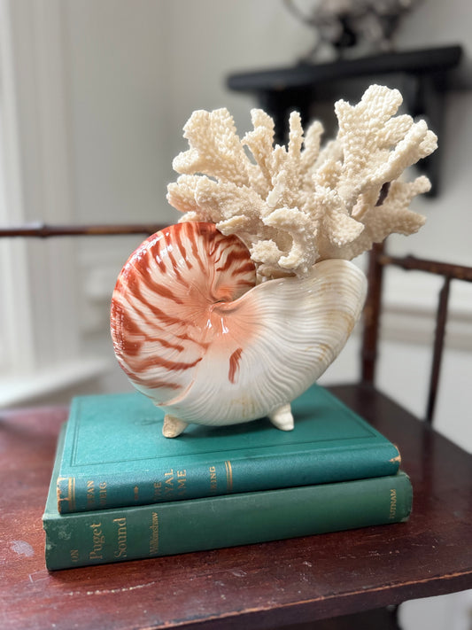 Fitz and Floyd Nautilus Shell Planter